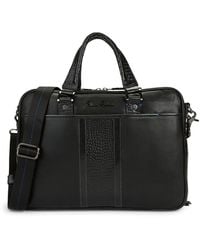 robert graham roman leather briefcase