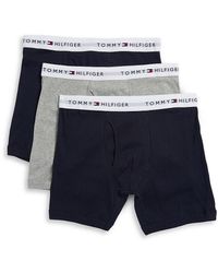 Tommy Hilfiger Classic Boxer Briefs - Pack Of 3 - Blue