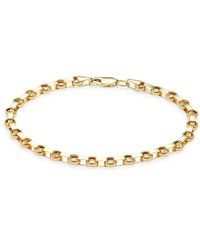 Saks Fifth Avenue - 14k Yellow Gold Rolo Chain Bracelet - Lyst