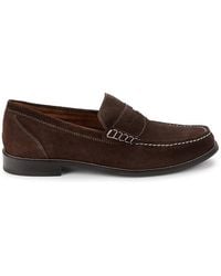 Cole Haan - Suede Penny Loafers - Lyst