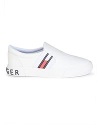 Tommy Hilfiger Logo Slip-on Sneakers - Blue