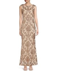 Vince Camuto - Sequin Boatneck Gown - Lyst