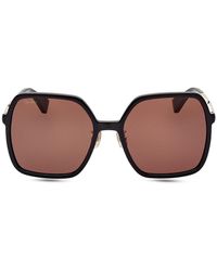 Max Mara - 59Mm Square Sunglasses - Lyst
