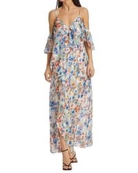 Tanya Taylor Julissa Floral Pleated Maxi Dress | Lyst UK