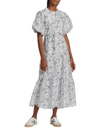 SIR. - Dimitri Tiered Open-Back Midi-Dress - Lyst