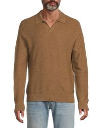 Vince - Merino Wool Johnny-Collar Sweater - Lyst