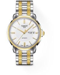 Tissot - T Classic 40mm Two Tone Stainless Steel Automatic Bracelet Watch - Lyst