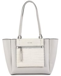 Calvin Klein - Gala Faux Leather Tote - Lyst