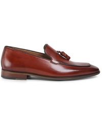 Steve Madden - Hypens Leather Tassel Loafers - Lyst