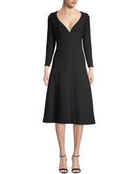 Dior Classic Wool & Silk A-line Dress - Black