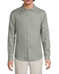 Onia - Air Linen Long-Sleeve Shirt - Lyst