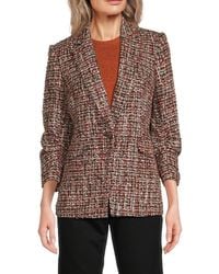 Karl Lagerfeld - Tweed Single-Breasted Blazer - Lyst