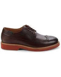 G.H. Bass & Co. Blake Leather Wingtip Buck Shoes in Brown for Men | Lyst