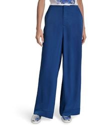 DKNY - Rope Tie Front Wide-Leg Pants - Lyst