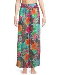 Ramy Brook - Lancaster Floral Chiffon Wide-Leg Pants - Lyst