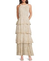 Tommy Hilfiger - Tiered Halter Maxi Dress - Lyst