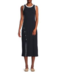 Tommy Hilfiger - Ribbed Midi Tank Dress - Lyst