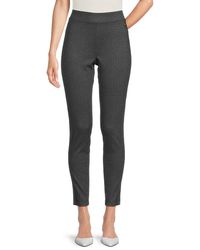 Calvin Klein - Textured Cropped Pants - Lyst