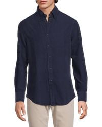 Brunello Cucinelli - Cotton Button-Front Shirt - Lyst