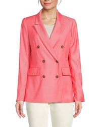 DKNY - Double Breasted Blazer - Lyst