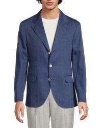 Brunello Cucinelli - Linen-Virgin Wool Tailored-Fit Blazer - Lyst