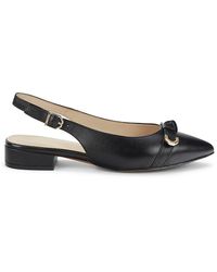 Cole Haan - Menlo Leather Slingback Skimmer Flats - Lyst