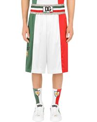Dolce & Gabbana - Logo Satin Basketball Shorts - Lyst