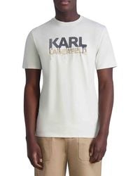 Karl Lagerfeld - Drip Logo Graphic Tee - Lyst