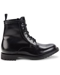 Church's - Calf Hair Lined Leather Derby Boots - Lyst
