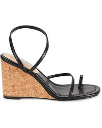 Saks Fifth Avenue - Mave Leather Wedge Sandals - Lyst
