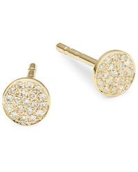 Saks Fifth Avenue - 14K & 0.07 Tcw Diamond Stud Earrings - Lyst