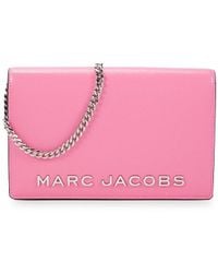 Marc Jacobs - Logo Textured Wallet-On-Chain - Lyst