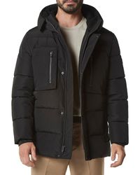 Andrew Marc - Yarmouth Faux Fur Hood Puffer Jacket - Lyst