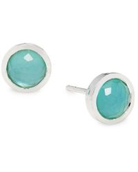 Ippolita Rock Candy Sterling Silver & Doublet Stud Earrings - Blue