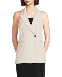 French Connection - Harrie Peak Collar Vest - Lyst