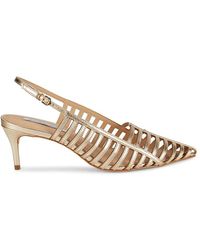 Saks Fifth Avenue - Leather Strap Pumps - Lyst