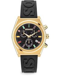 Missoni - 331 Active 38mm Up Goldtone Stainless Steel & Silicone Strap Watch - Lyst