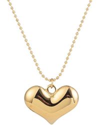 Eye Candy LA - Luxe 18K Goldplated Sterling Mini Heart Necklace - Lyst