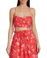 A.L.C. - A. L.c. Arit Floral Sweetheart Crop Top - Lyst