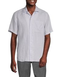 HUGO - Ellino Short Sleeve Linen Shirt - Lyst