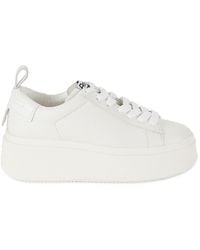 Ash - Move Leather Platform Sneakers - Lyst