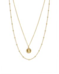 Argento Vivo - 18k Yellow Goldplated Sterling Silver Rosary Ball Chain Layered Necklace - Lyst