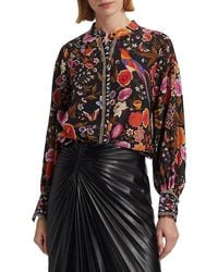 Kobi Halperin - Fionna Floral Silk Blouse - Lyst
