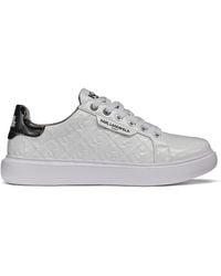 Karl Lagerfeld - 3D Logo Patent Leather Low-Top Sneakers - Lyst