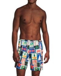 Trunks Surf & Swim - Sano 65 Stamp Print Swim Shorts - Lyst