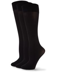 Hue 3-pack Knee-high Socks - Black