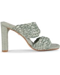 SCHUTZ SHOES - Amani 100Mm Textured Sandals - Lyst