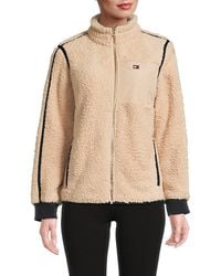 Tommy Hilfiger - Faux Shearling Zip Jacket - Lyst