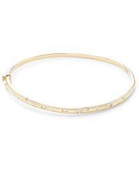 Saks Fifth Avenue - 14k Yellow Gold & 0.25 Tcw Diamond Bangle Bracelet - Lyst