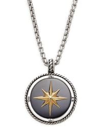 Effy - 14k Yellow Goldplated Sterling Silver & 8.10 Tcw Onyx Necklace - Lyst